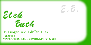 elek buth business card